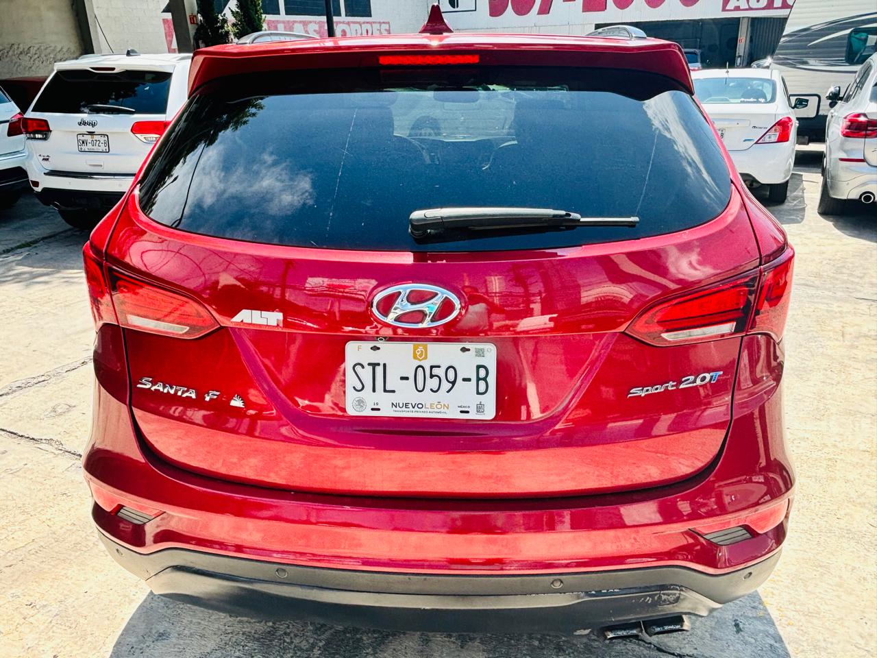 vista tapa trasera hyundai santa fe 2017